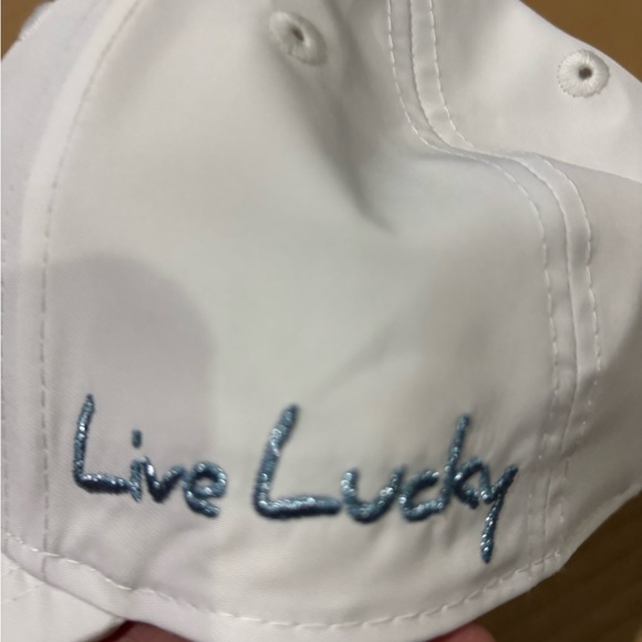 Live Lucky white Shamrock Hat. New with Tags. Irish Pride - Picture 3 of 6